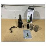 Elite Gourmet Compact Masticating Cold-Press Juicer