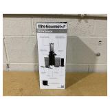 Elite Gourmet Compact Masticating Cold-Press Juicer