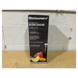 Elite Gourmet Compact Masticating Cold-Press Juicer