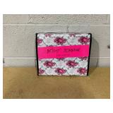 Betsey Johnson Skull Rose Trellis Bright Red Twin Sheet Set