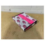 Betsey Johnson Skull Rose Trellis Bright Red Twin Sheet Set