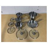 Tools Of The Trade Stainless Steel 10 Piece Pot and Pan Set