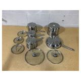 Tools Of The Trade Stainless Steel 10 Piece Pot and Pan Set