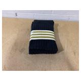 Superior 4-Piece Soho Ribbed Textured Cotton Hand Towel Set Navy Blue