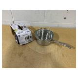 HENCKELS Clad H3 2-Qt. Stainless Steel Saucepan with Lid