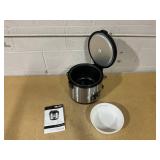 AROMA 8-Cup Digital Rice Cooker & Food Steamer with Bonded Granite Nonstick Ceramic