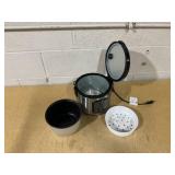 AROMA 8-Cup Digital Rice Cooker & Food Steamer with Bonded Granite Nonstick Ceramic