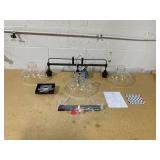 Kira Home Harlow 38" Modern Industrial Farmhouse 3-Light Kitchen Island Light with Clear Glass Shades