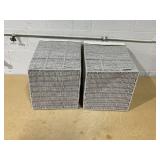 LOT OF 2 - Twisted Rope Hamper Gray - Brightroom