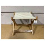 Foldable Outdoor Patio Stool Natural/Cream - Hearth & Hand