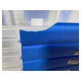 LOT OF 6 - Ezy Storage Waterproof Clear Latch Totes,  75L/79.3Qt