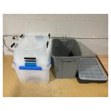 LOT OF 7 - Veriety Storage Containers