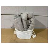 3pc Linen Blend Comforter Set Jet Gray - Hearth & Hand