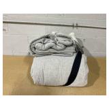 3pc Linen Blend Comforter Set Jet Gray - Hearth & Hand