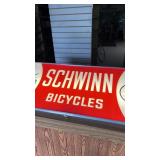 Vintage Schwinn Bicycles Lighted Sign with Clock