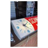 Vintage Schwinn Bicycles Lighted Sign with Clock