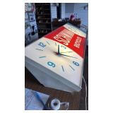 Vintage Schwinn Bicycles Lighted Sign with Clock