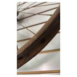 28" Steel Clad Wooden Bicycle Wheel