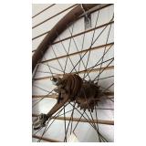 28" Steel Clad Wooden Bicycle Wheel