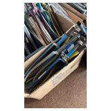 Collection of Vintage Bicycle Forks in Various Colors