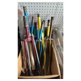 Collection of Vintage Bicycle Forks in Various Colors