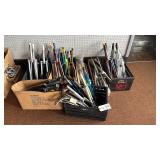 Collection of Vintage Bicycle Forks in Various Colors