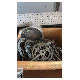 Collection of Vintage Bicycle Cranks and Chainrings