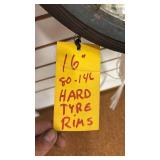 16" Hard Tire Wheel with 3 Rims