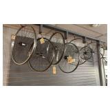 Collection of Assorted Vintage Bicycle Wheels