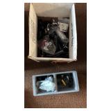 Collection of Vintage Bicycle Stems with Accessories