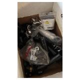 Collection of Vintage Bicycle Stems with Accessories