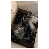 Collection of Vintage Bicycle Stems with Accessories