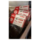 Collection of Vintage Bicycle Parts and Accessories