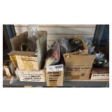 Collection of Vintage Bicycle Parts and Accessories