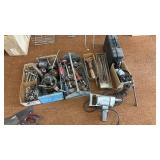 Collection of Vintage Assorted Tools including Drill, Clamps and Metal Grinders