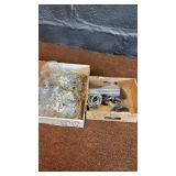 Box of Fuji Derailleur Hangers and Bicycle Gyro Parts