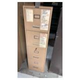 Used Four-Drawer File Cabinet in Tan