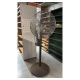 Vintage Diehl Industrial Floor Fan on Adjustable Stand