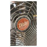 Vintage Diehl Industrial Floor Fan on Adjustable Stand