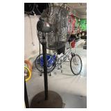 Vintage Diehl Industrial Floor Fan on Adjustable Stand
