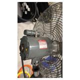 Vintage Diehl Industrial Floor Fan on Adjustable Stand