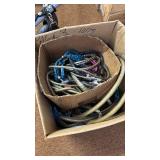 Collection of Assorted Bicycle Chains and Locks