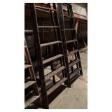 Collection of Antique Wooden Ladders