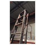 Collection of Antique Wooden Ladders
