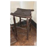 Pair of Woven Wicker Bar Stools