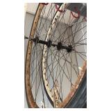Collection of Vintage Bicycle Wheels - Various Sizes and Specifications