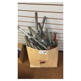 Box of Assorted Schwinn Ashtabula Forks and Parts