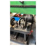 Used General Electric Bench Grinder with Wire Wheel and Disc