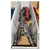 Collection of Adjustable Wrenches and Vice Grips