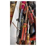 Collection of Assorted Screwdrivers and Hand Tools